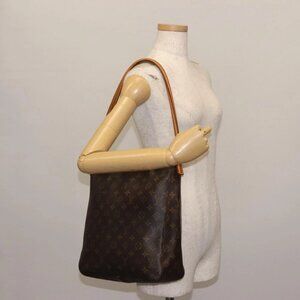 LOUIS VUITTON Monogram Looping GM Shoulder Bag M51145 LV Auth BA6953